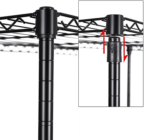 Miniatura 9 de Estante organizador de doble barra para colgar ropa, armario rodante, estante de metal independiente para colgar ropa, organizador de ropa con