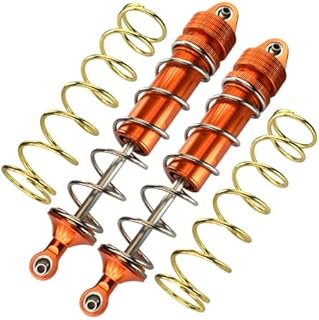 Aluminum Rear Thickened Spring Dampers 187mm for Arrma 1:5 KRATON 8S BLX / Outcast 8S BLX / KRATON EXB Roller - 2Pc Set Orange
