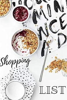 Paperback Shopping List notebook: - 110 Pages x 4 list - 15 point shopping list 4 per page - ( 6x9 ) white interior Book