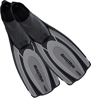 Deep Blue Gear Latitude 2 Fins for Diving, Snorkeling, and Swim, Adult Size