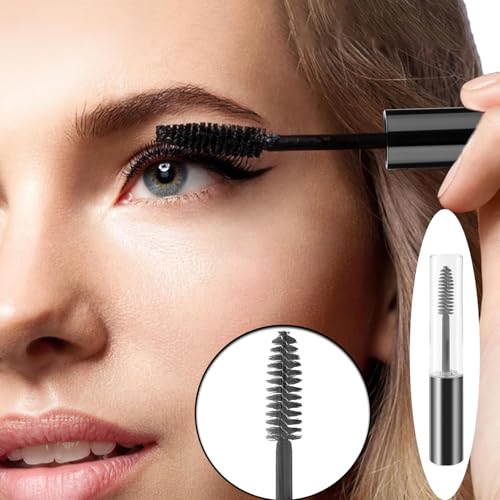 18piece set Empty Mascara Tube And Wand, Mascara Tube, Mascara Bottle and Wand Empty, Mascara Brushes Eyelash Cream Container Bottle for DIY Eyelash Growth Treatment Eyelash Extension (Black) - Image 6