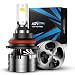 Marsauto 9004 LED Headlight Bulbs, 12000LM M2 Series Led Hi/Lo Beam Conversion Kit with Fan, Csp Chip Canbus Ready Ip67 6000K Xenon White