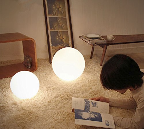 Mr.go 6-Inch Rgb Color-Changing Led Globe Orb Light W/Remote, Mood Lamp Kids Night Light, 16 Dimmable Colors & 4 Modes, Battery & Ac Adapter Power, Home Bedroom Patio Pool Decorative Lighting #TOP4