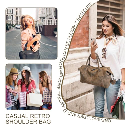 Women Shoulder Bag - Casual Sling Workout Bags Vintage Large Capacity Chest Pack Tote For Golf Workplace Airport Shopping3