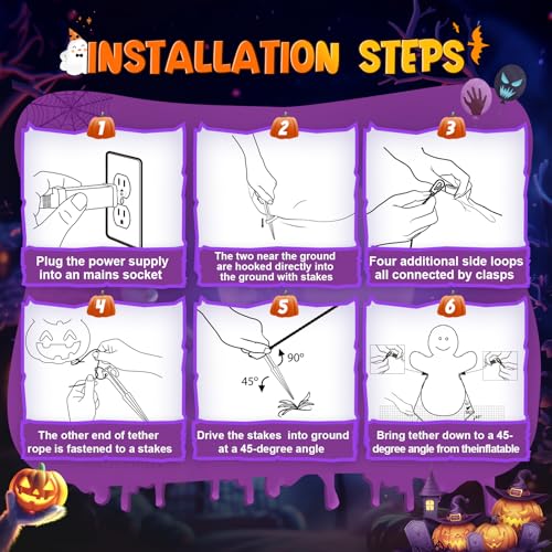 Skirfy 7FT Halloween Inflatable Dragon with LED Lights for Outdoor - image 5