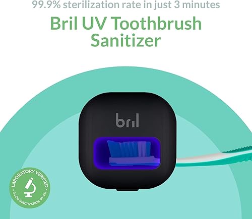 Miniatura 3 de Bril Desinfectante para cepillos de dientes UVC, esterilizador portátil, cubierta, soporte y estuche para cepillos de dientes de cualquier tamaño,