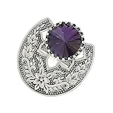 GALPADA Bague Violette Avec Motif Fleur Ornement Décoratif Pour Doigt Bague Pierres Préc...