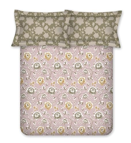 Bombay Dyeing 100TC 100% Cotton One Double Size 224x244Cm / 88 x 96 inches Bedsheet with 2 Pillow Covers Size 46x69 Cm (7898GRN)