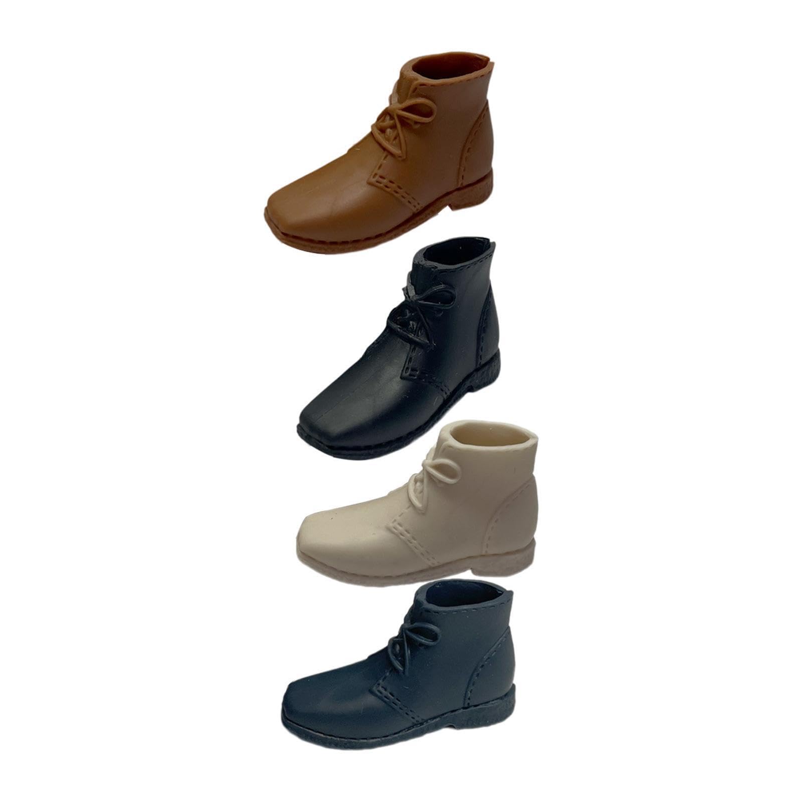 kesurpae 1/6 Scale Shoes Action Figure Accessories Fitment Comfortable Touching Boots Male Dolls and Figures 1/6 Scale Figures Shoes.Suitable for Most Male Jointed, Style B