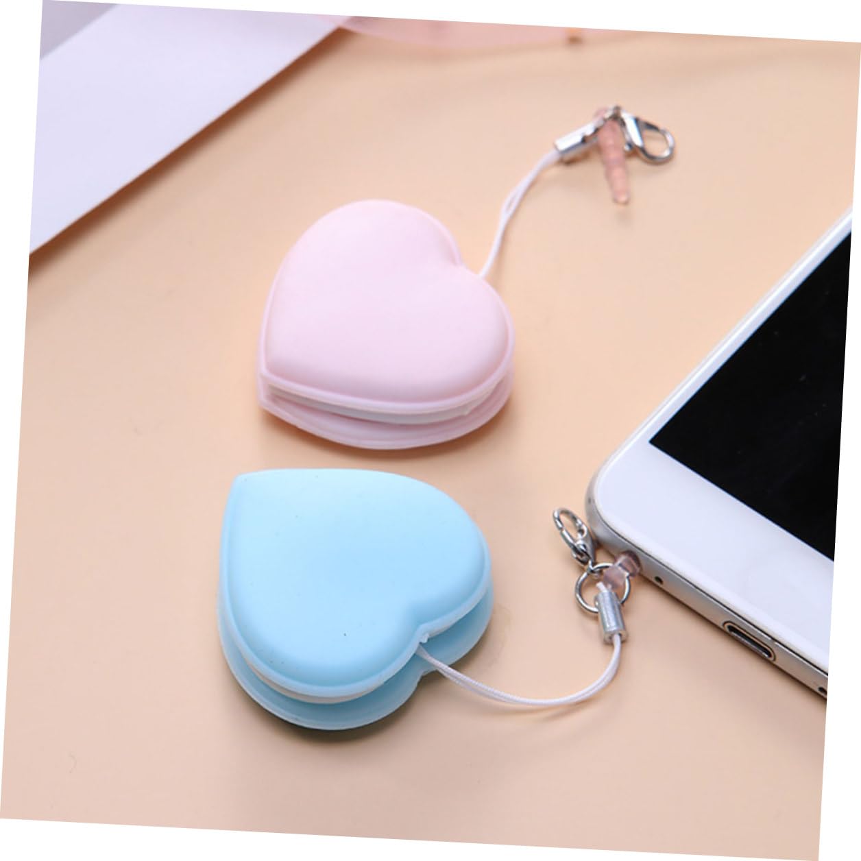 24 Pièces Lingettes Nettoyantes Écran Silicone Souple pour Téléphone Portable Nettoyage Réutilisable Double-Face avec Design Mode