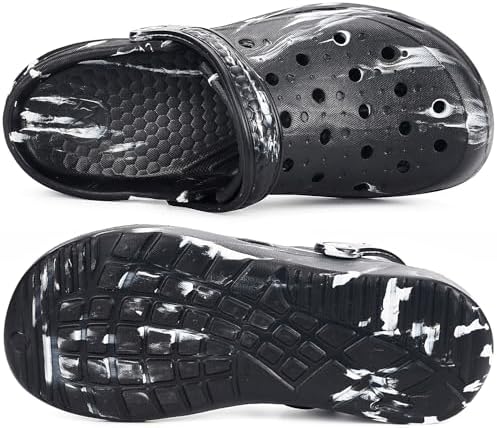 Gaatpot Mens Womens Garden Clogs Black,9.5-10.5 Women/8-9 Men - 5
