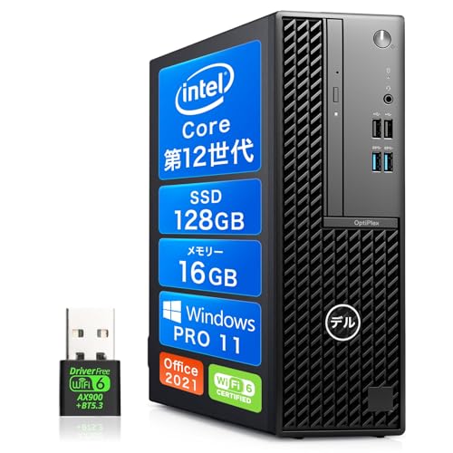 �y�����ςݕi�z�f�� �f�X�N�g�b�v OptiPlex SFF �f�X�N�g�b�v�p�\�R�� �����\ ��12����PC/windows11 �f�X�N�g�b�v/Office 2021���� �����ݒ��/WIFI 6/Bluetooth/DP/USB3.1/4KHD�Ή�/�}���`��