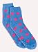 Red Carpet Studios Spa Socks, Purple and Magenta Polka Dot