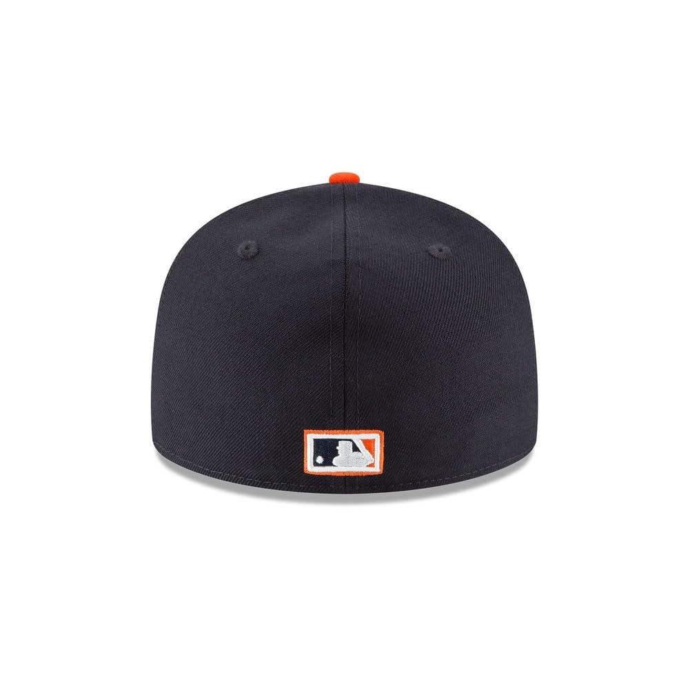 New Era MLB 59FIFTY Baseballkappe, Motiv: Detroit Tigers, marineblau, Team-Farbe, Cooperstown-Logo, authentische Kollektion