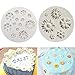 Margarita Moldes para Tartas Molde Silicona Bricolaje Herramienta Flores 3D Reutilizado DIY Molde Set Mini Flower Moldes Pastel Decor para Decoración Torta Pasta Azúcar Chocolate Caramelo Azúcar Jalea