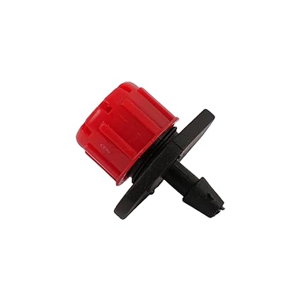 AQUA-AGRO | Drip Irrigation Accessories - Dripper - Adjustable DRIPPER - RED - (0-70lph) - drip Irrigation dripper - Used in Farm, Garden etc (Pack of 50)