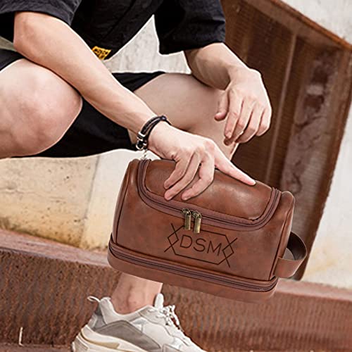Personalized Toiletry Bag For Men, Husband, Boyfriend, Dad Large Capacity Leather Travel Dopp Kit Handcrafted Custom Name Unique Gift For Birthday| Fathers Day| Anniversary| Wedding Groomsmen Gifts 7 Personalized Toiletry Bag For Men, Husband, Boyfriend, Dad Large Capacity Leather Travel Dopp Kit Handcrafted Custom Name Unique Gift For Birthday| Fathers Day| Anniversary| Wedding Groomsmen Gifts