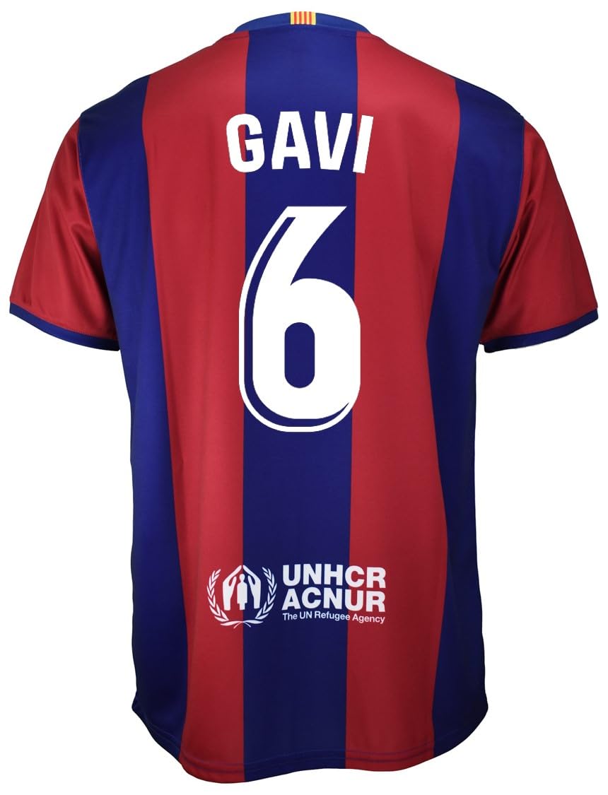 Futbol Club Barcelona Home Shirt 2023/2024 - GAVI 6 - Official Barcelona Replica - Adult (XXL)