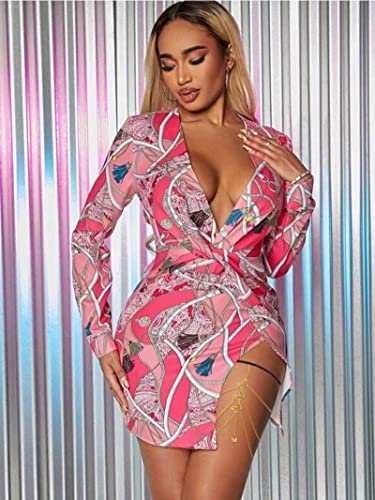 Body Chain For Women Retro Gold Thigh Chain Elastic Leg Chain Jewelry Boho Body Jewelry For Summer Holiday Layered Beaded Bikini Body Chain For Teen Girls(Gold Butterfly) #TOP2