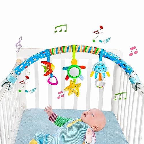 Image of Pau1Hami1ton Baby Stroller Arch Toys, Car Seat Toys,Bouncer Toy Bar/Mobile for Bassinet,Adjustable Baby Hanging Toys Fit for Crib Bed,Stroller,Car Seat.S-19(Star)