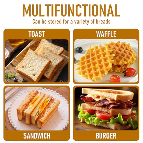 Luxvara Toastständer, Edelstahl Toasthalter, 6 Scheiben Toast,Silber Frühstücksbrotständer, Restaurant Küchenzubehör, für Frühstück, Toast, Küche, Backen, Konditorei