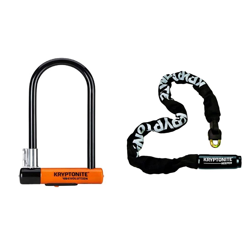 Kryptonite Evolution antivol U orange et noir pour trajets urbains