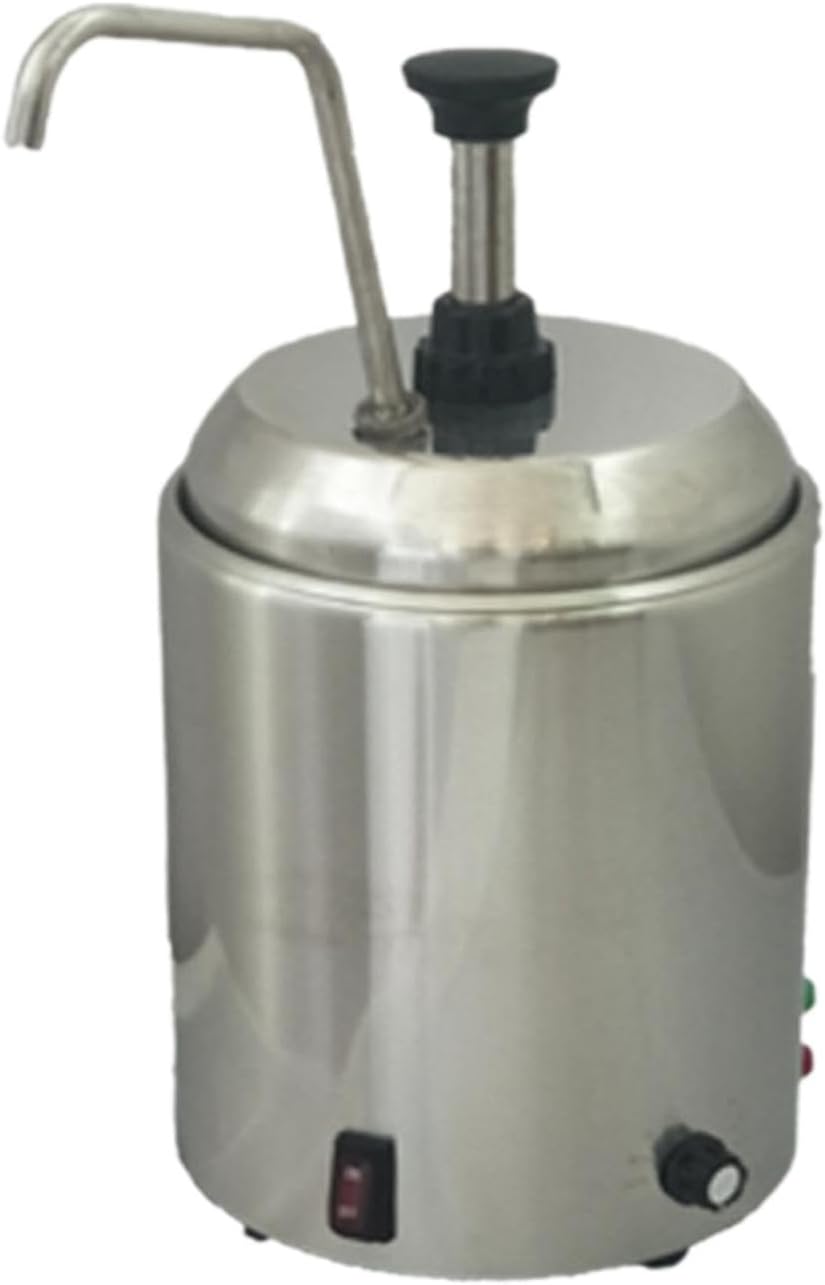 Cheese Warmer Dispenser with Press Pump Heat Preservation Electric Sauce Pump for Home Kitchen Use