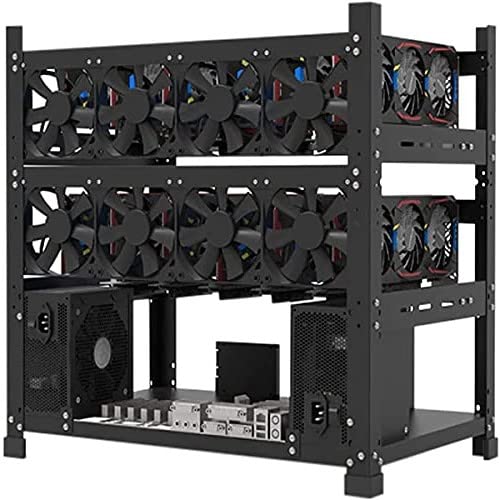 Buy 12GPU Stackable Mining Rig Frame, Steel Open Air Mining Rig Case