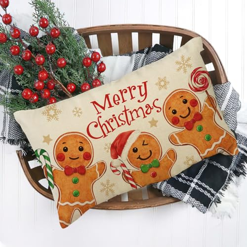 Fahrendom-Merry-Christmas-Lumbar-Decorative-Rectangle-Pillow-Cover-12-x-20-Xmas-Gingerbread-Man-Porch-Patio-Outdoor-Pillowcase-Funny-Winter-Holiday-Sofa-Couch-Cushion-Case-Home-Decor Fahrendom Merry Christmas Lumbar Decorative Rectangle Pillow Cover 12 x 20 Xmas Gingerbread Man Porch Patio Outdoor Pillowcase Funny Winter Holiday Sofa Couch Cushion Case Home Decor