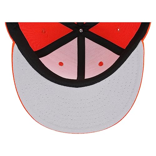 Image of Lids Blank Premium Full Court w /Colored Under Visor Fitted Cap