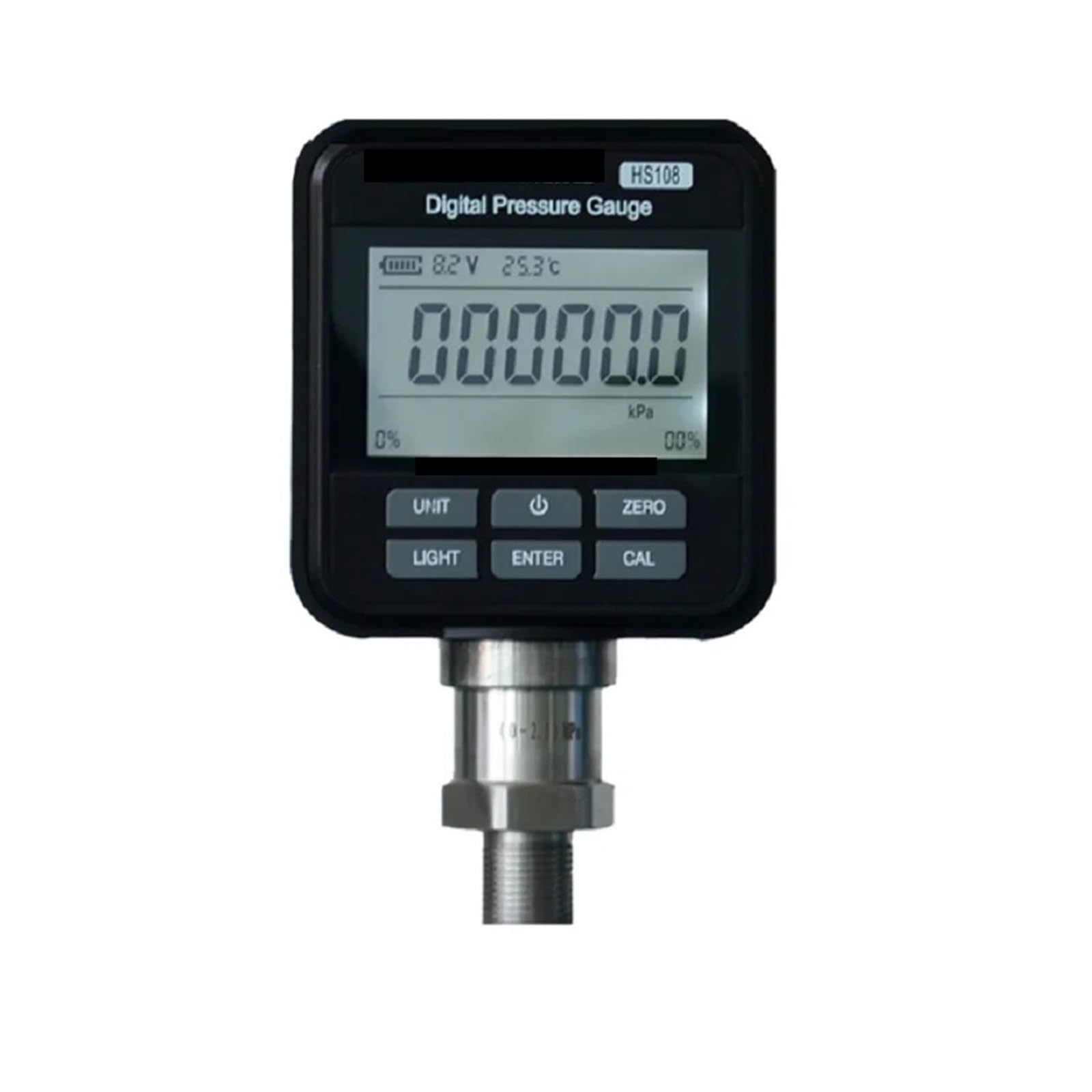 Manómetro Digital de precisión HS108 0.05% FS -1~2,5 Bar -0,25~0,25 Bar -1~1,6 Bar -0,04~0,04 Bar -1~4bar -1~6bar (Color : -0.25-0.25bar, Size : 1pc)