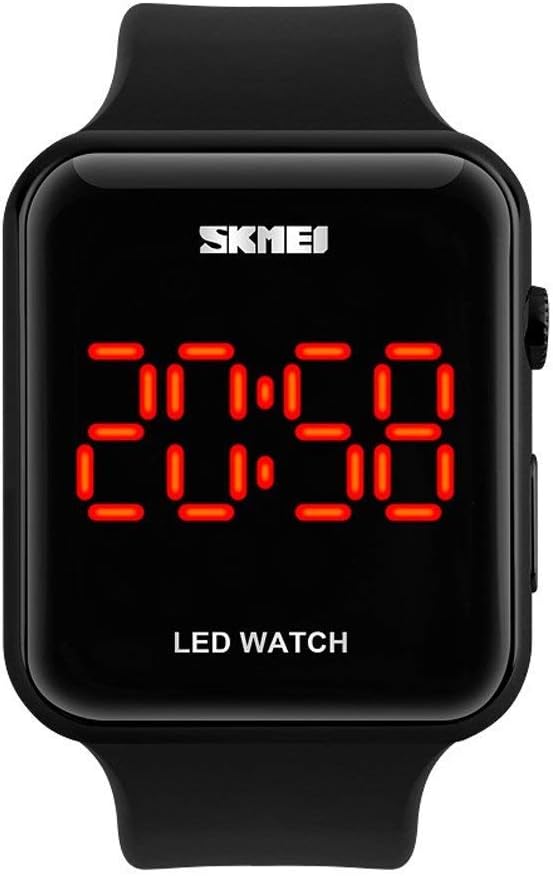 GosasaGosasa Unisex Digital Watch Women Men Multifunction Outdoor Sport Watches Casual Silicone Strap Stopwatch Alarm Countdown Dual Time 50M Waterproof for Women Men
