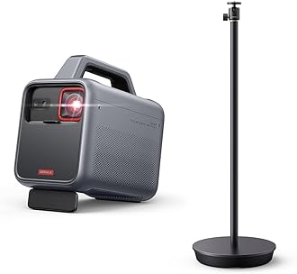 Mars 3 Outdoor Portable Projector with DLP Technology, HDMI & USB Connectivity, Vivid Color, 1000 Lumen, 1920 x 1080 Resolution, 200-inch Max Image Size, 3-ft Adjustable Stand