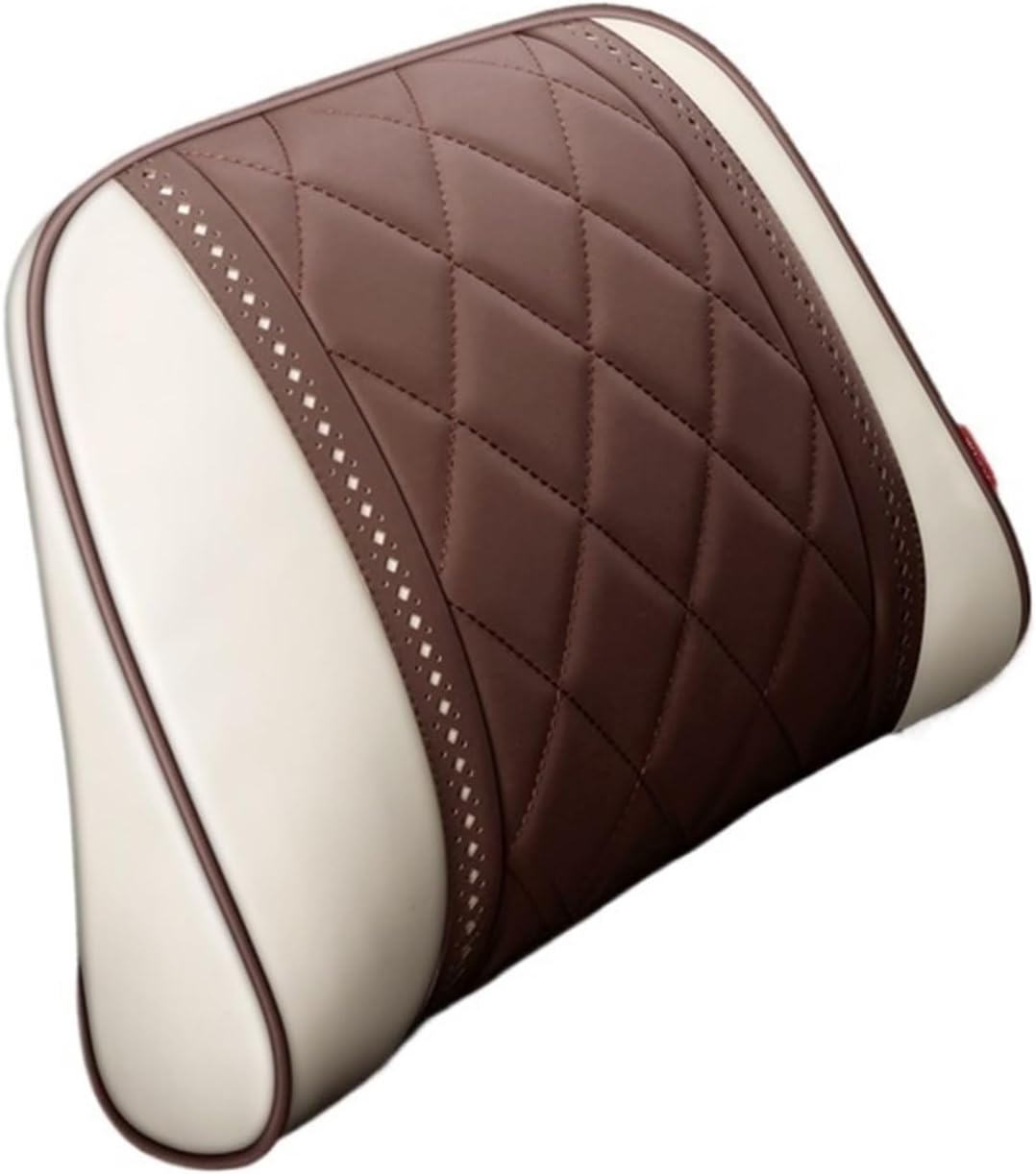 Car seat Accessories Car Rest Pillow Back Cushion Fit for Seat Neck Rest Waist Supports Set Car Interior Lumbar Pillows Car seat Cushion(Beige Black-Waist1PC)