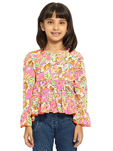 Nautinati Multicolor Coloured Printed TOP for 4 Years Kids Girls Deal