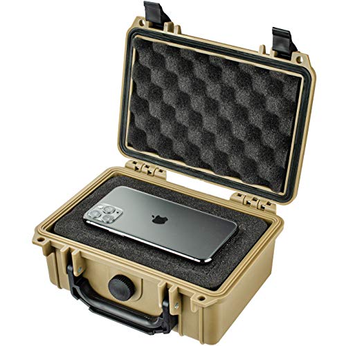 Estuche rígido protector para cámara Eylar 8.12x6.56x3.56 pulg Tan miniatura 4