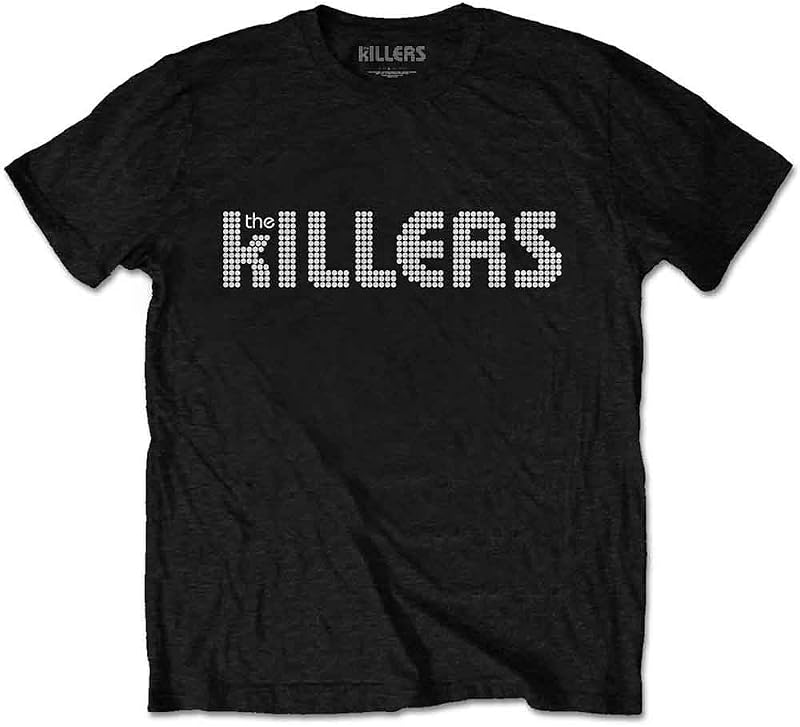 Men's Killers Dots Logo Slim Fit T-Shirt Black