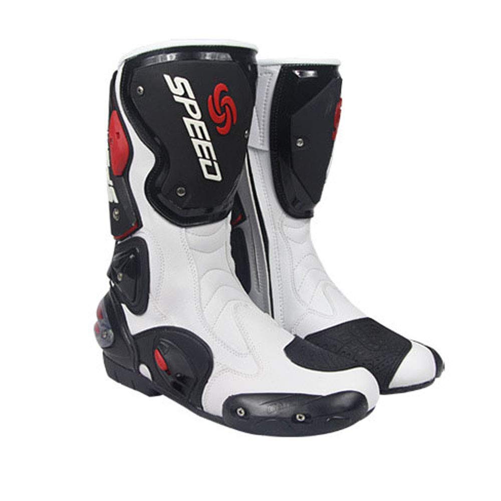 Dreamlab Leather Boots Motorcycle Motorbike Long Ankle Men Riding Sports Boots