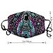 Adults Boys Girls Warm Protective Masks Fashion Scarf Anti Dust Windproof Mouth Cover, Psychedelic Space Astronaut Outer Space Chemical Formula Art Mouth Decoration for Sports Travel Hiking