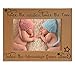 Kate Posh Twice the Smiles, Twice the Love, Twice the Blessings from above - Engraved Natural Wood Picture Frame - Twins photo frame, Twins gifts for babies, Twins gifts for mom (4x6-Horizontal)