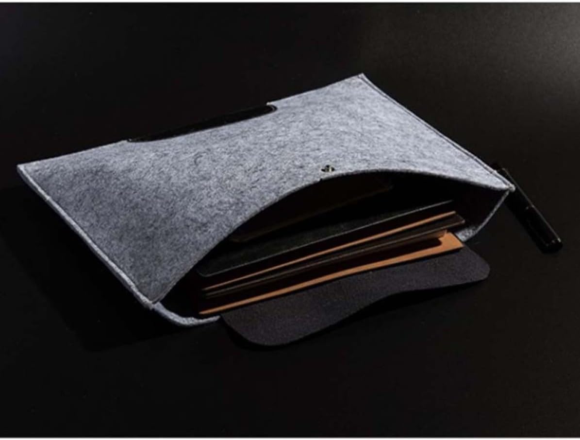 A4 Felt File Folders with Button Closure Document Carrier Bag image 4