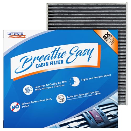 Image of Spearhead Odor Defense Breathe Easy AC & Heater Cabin Filter | Fits Select 2013-2025 BMW 2 /3 /4 Series, M Series, 911, Boxster, Cayman Like OEM | Up to 25% Longer Lasting w /Activated Carbon (BE-472)