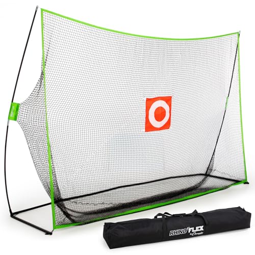 Champion Sports Rhino Flex Golf Net - 10' x 7' Practice Net with Target for Enhanced Precision
