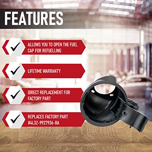 Fuel Filler Door Housing Pocket Assembly - Fits Ford F150 And Lincoln Mark Lt Models Including Years 2004-2008 - Replaces 4L3Z-9927936-Ba, 4L3Z9927936Ba, 924-801, 924801 - Gas Tank Cap Door Hinge #TOP1