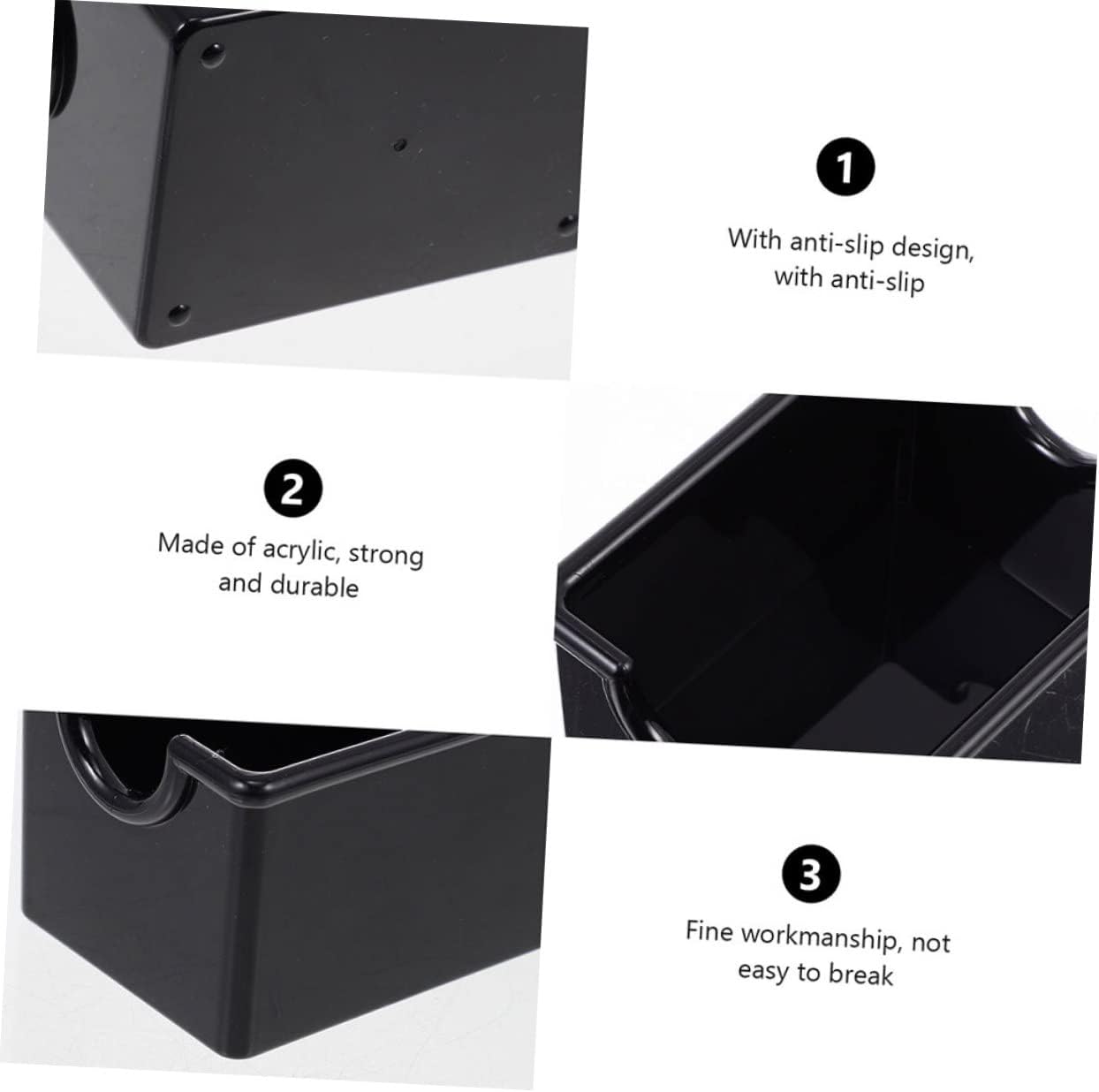 PRETYZOOM 5pcs Tea Bag Organizer and Sugar Bag Holder Acrylic Storage Box for Tea Coffee and Small Snacks for Use