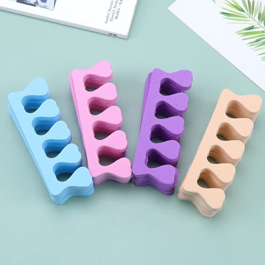 Sweetpea � Finger Toe Separator Soft Sponge Divider Nail Paint Protector Tool Set of 2, (4Pcs, Shape and colour as per available)-image-41