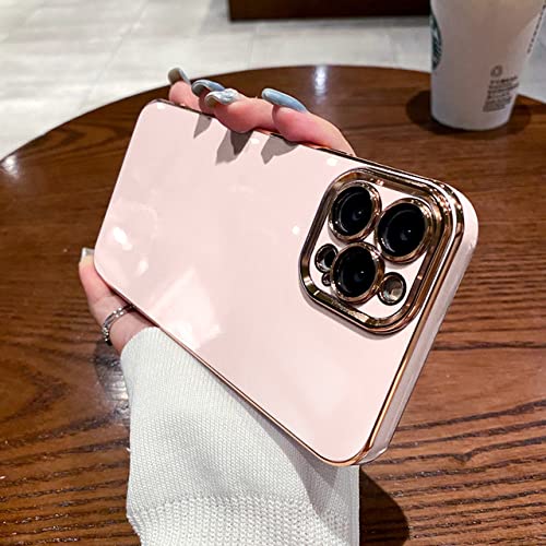 Coque rose pour iPhone 11 silicone carrée anti-rayure et anti-glisse