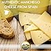 Manchego Cheese Wheel D.O.P – Approx. 2 lbs – Spanish Sheep’s Milk Cheese Aged 3 Months – Authentic Product of Spain by Casa Mayor
