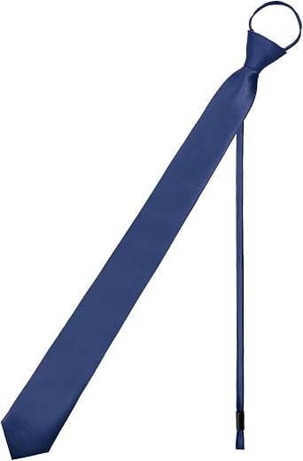 Skinny Ties for Men Pre-tied Adjustable Mens Ties, Solid Color Mens Neckties for Business Wedding Casual Graduation