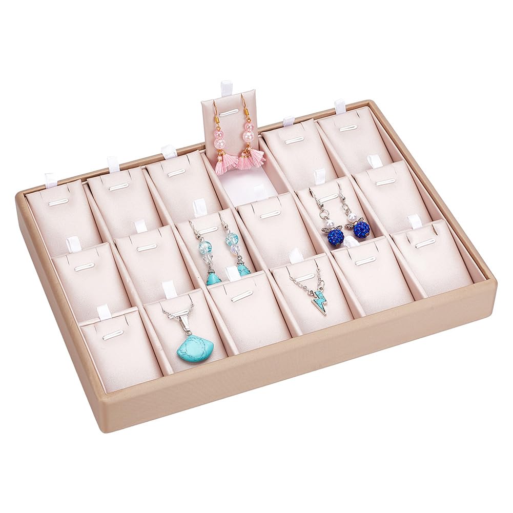 Amazon.co.jp: PH PandaHall 24グリッドジュエリートレー 木製